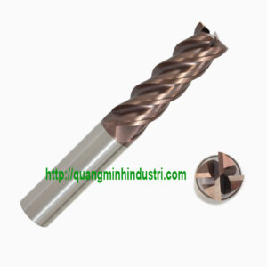 Dao CNC Xoắn 4F Dùng Cho Vật Liệu Cứng