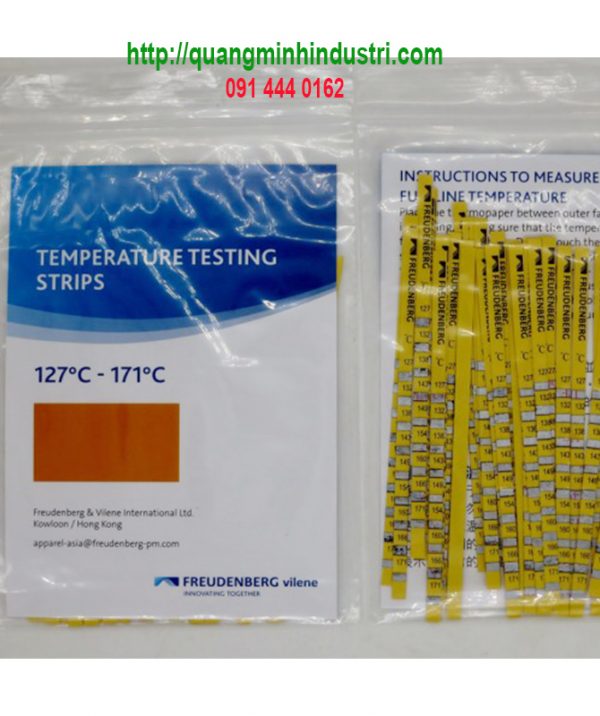 giấy đo nhiệt độ trên vải Vilene 82 - 127
