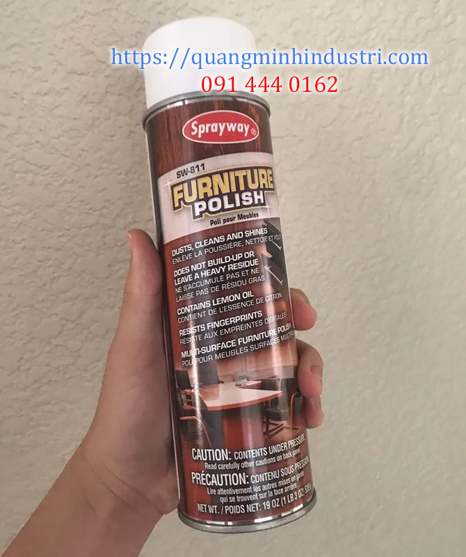Chai xịt đánh bóng gỗ SW-811 Furniture Polish