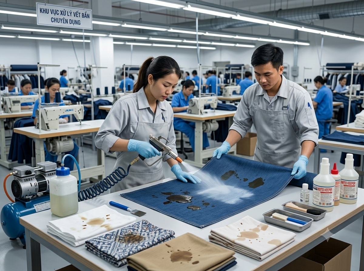 Cách tẩy dầu dính trên vải